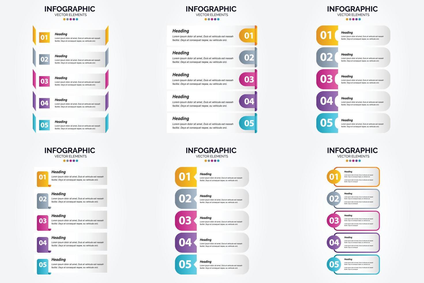 Bright and eye-catching vector illustration infographics set for advertising in brochures. flyers. and magazines.