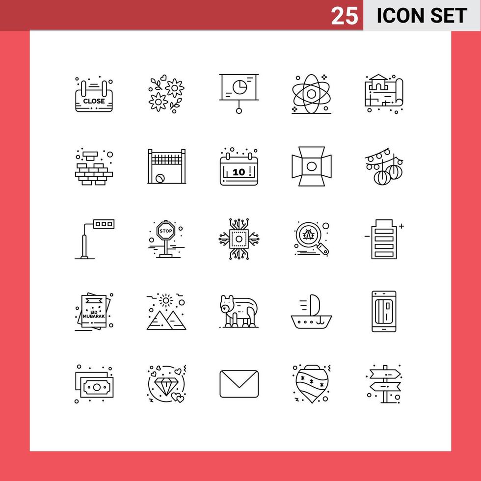 25 Line concept for Websites Mobile and Apps medical health wedding diagnostic teamwork Editable Vector Design Elements