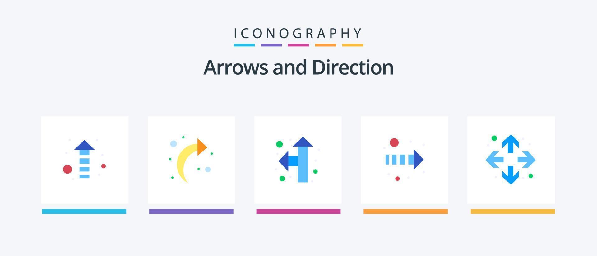 Arrow Flat 5 Icon Pack Including . up left. maximize. enlarge. Creative Icons Design vector
