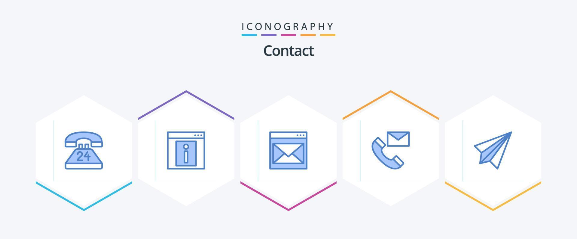 Contact 25 Blue icon pack including contact us. communication. web. mail. contact us vector