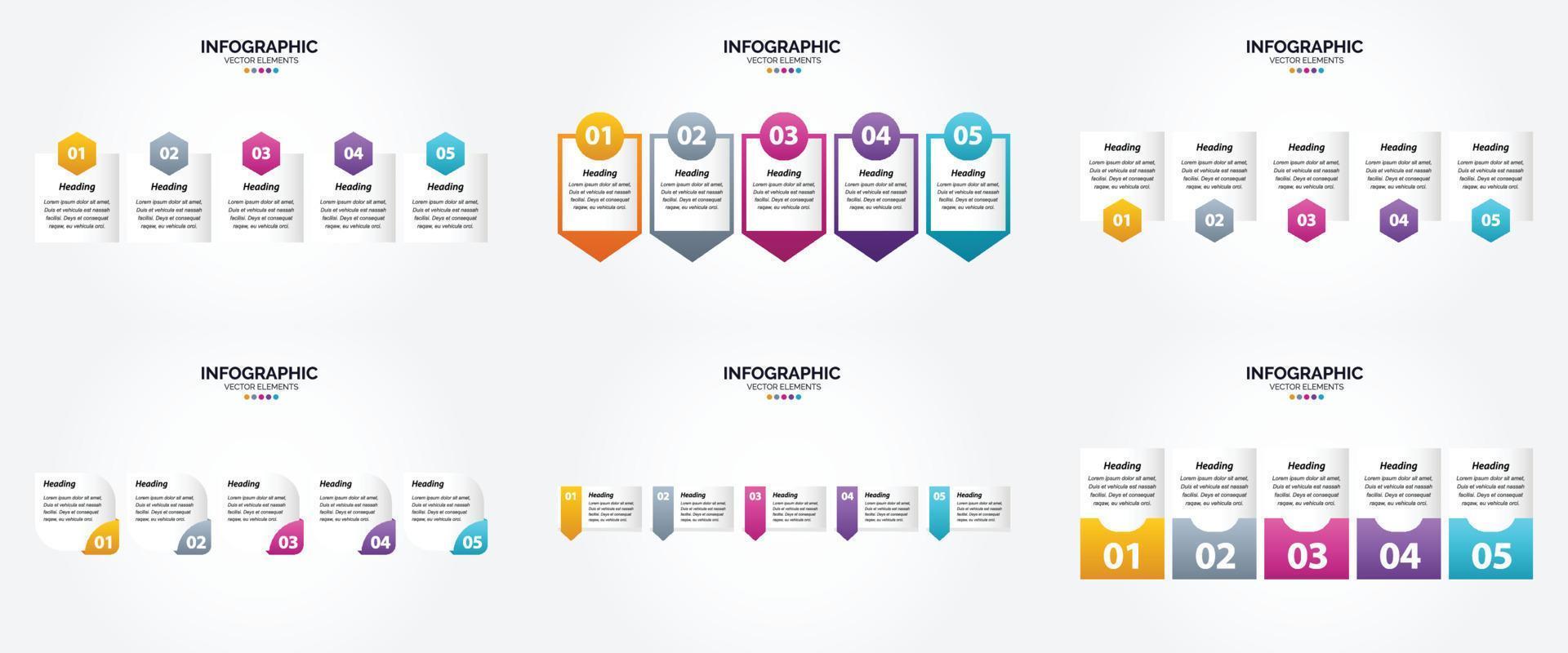 The vector illustrations in this set are perfect for creating infographics for advertising. brochures. flyers. and magazines.