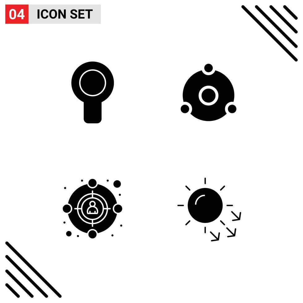 4 Creative Icons Modern Signs and Symbols of cooler customer wind crypto dermatology Editable Vector Design Elements