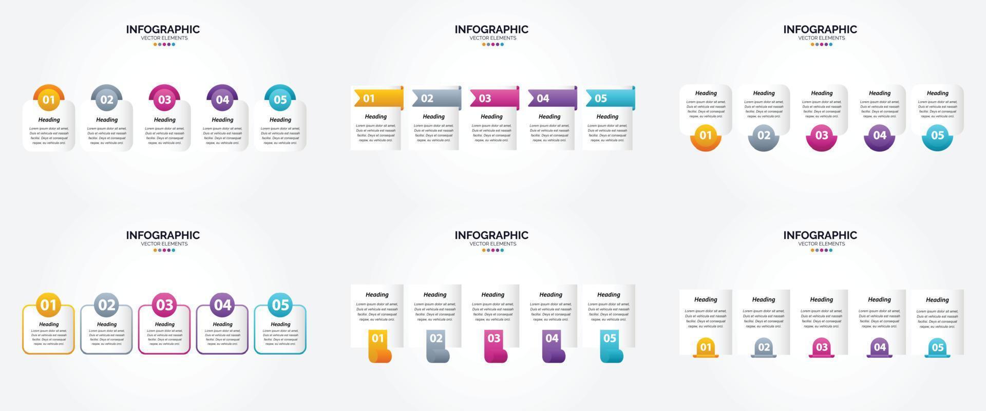 The vector illustrations in this set are perfect for creating infographics for advertising. brochures. flyers. and magazines.