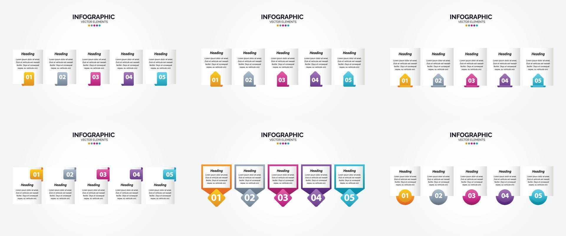 The vector illustrations in this set are ideal for creating infographics for advertising. brochures. flyers. and magazines.