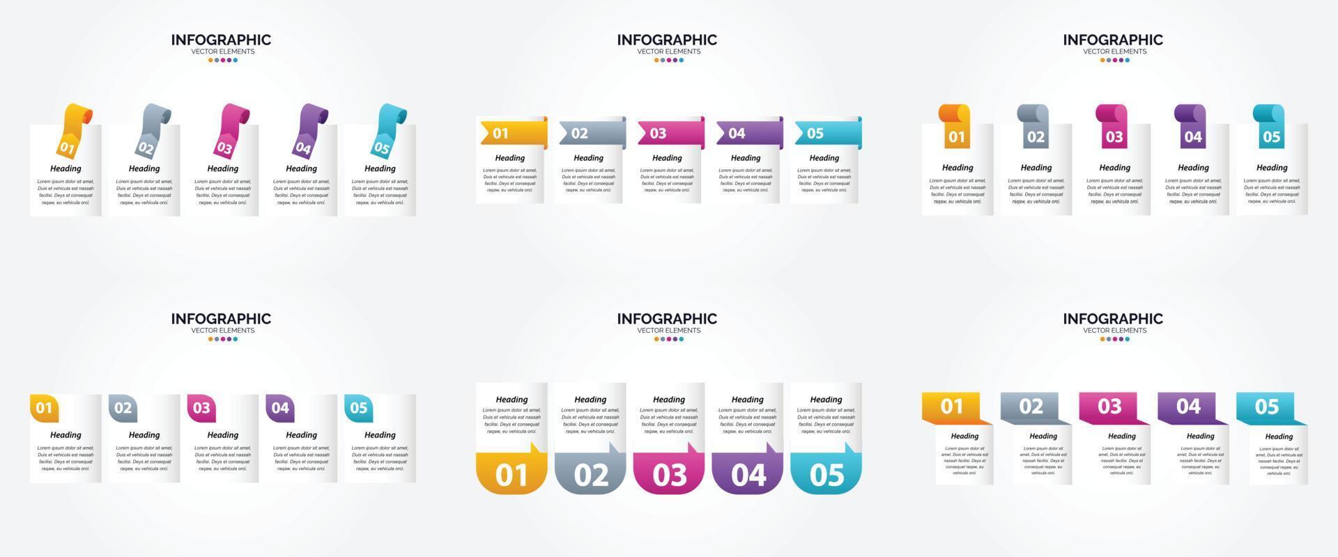 The vector illustrations in this set are ideal for creating infographics for advertising. brochures. flyers. and magazines.