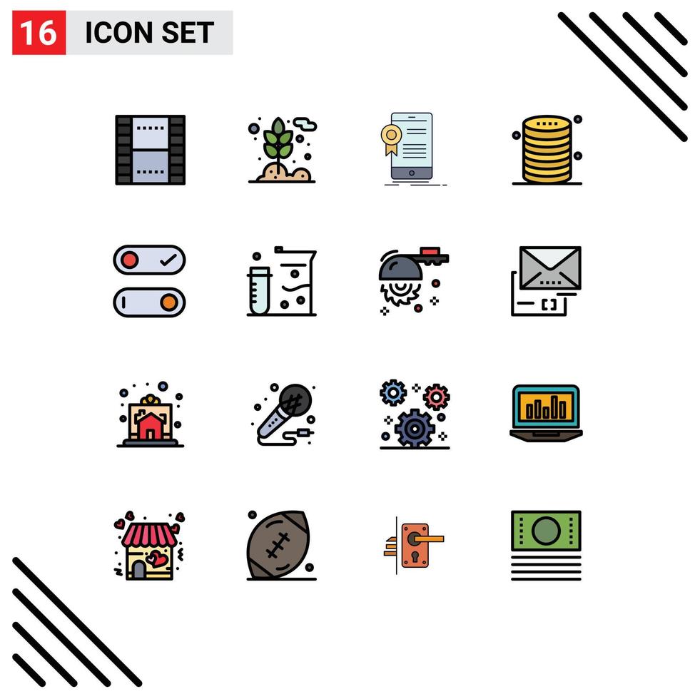 16 Creative Icons Modern Signs and Symbols of server data wheat cloud application Editable Creative Vector Design Elements