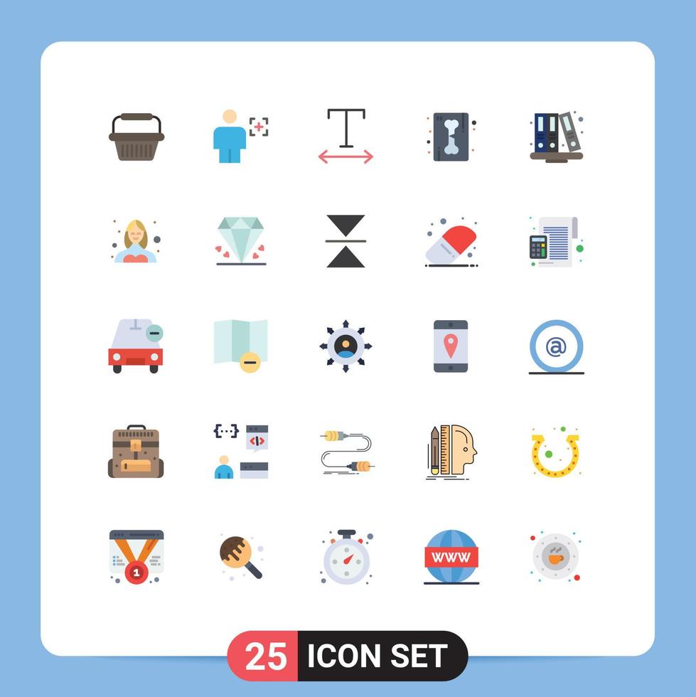 25 Creative Icons Modern Signs and Symbols of education back to school recognition skeletonxC ray line Editable Vector Design Elements