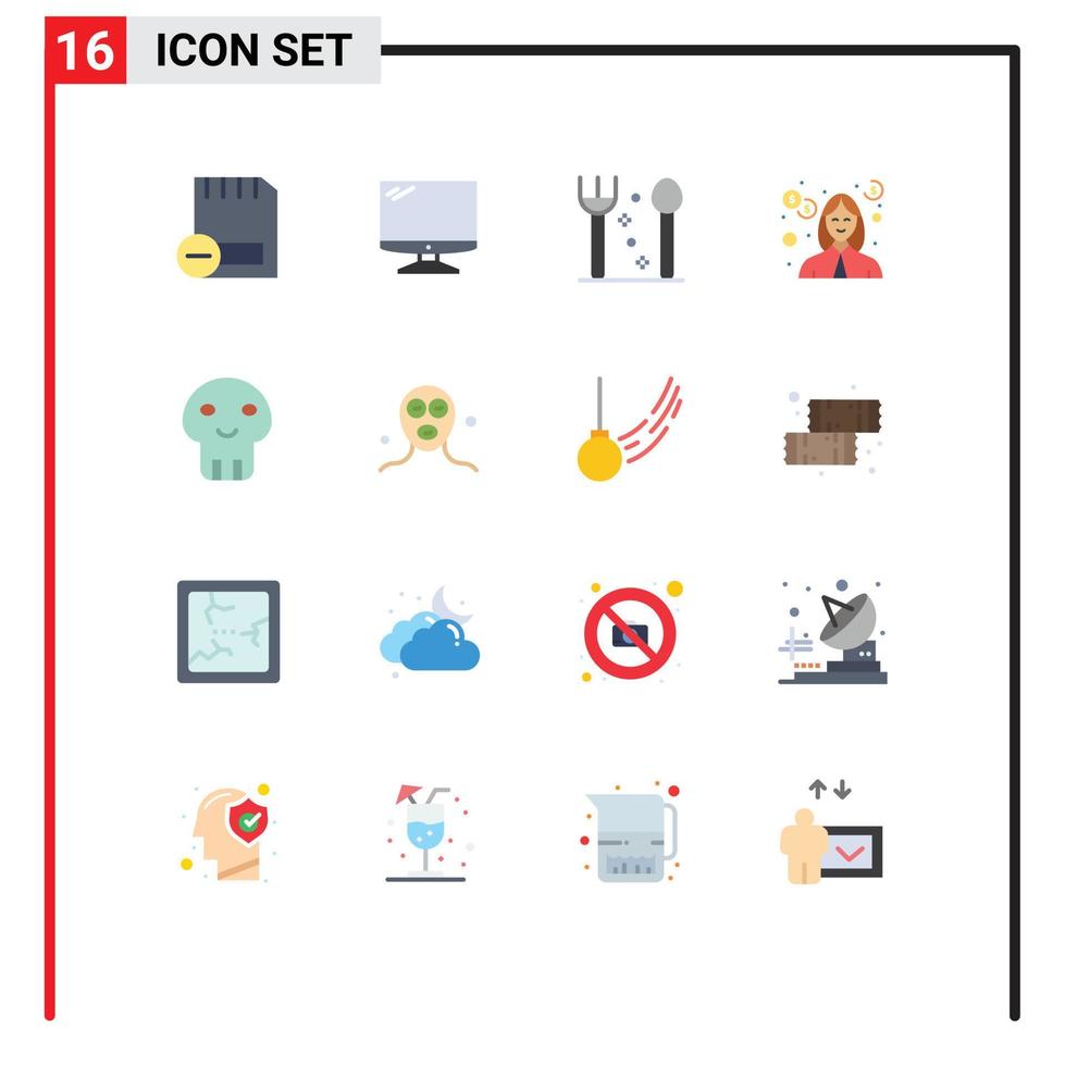 16 iconos creativos signos y símbolos modernos de inversión docente imac educación acción de gracias paquete editable de elementos de diseño de vectores creativos
