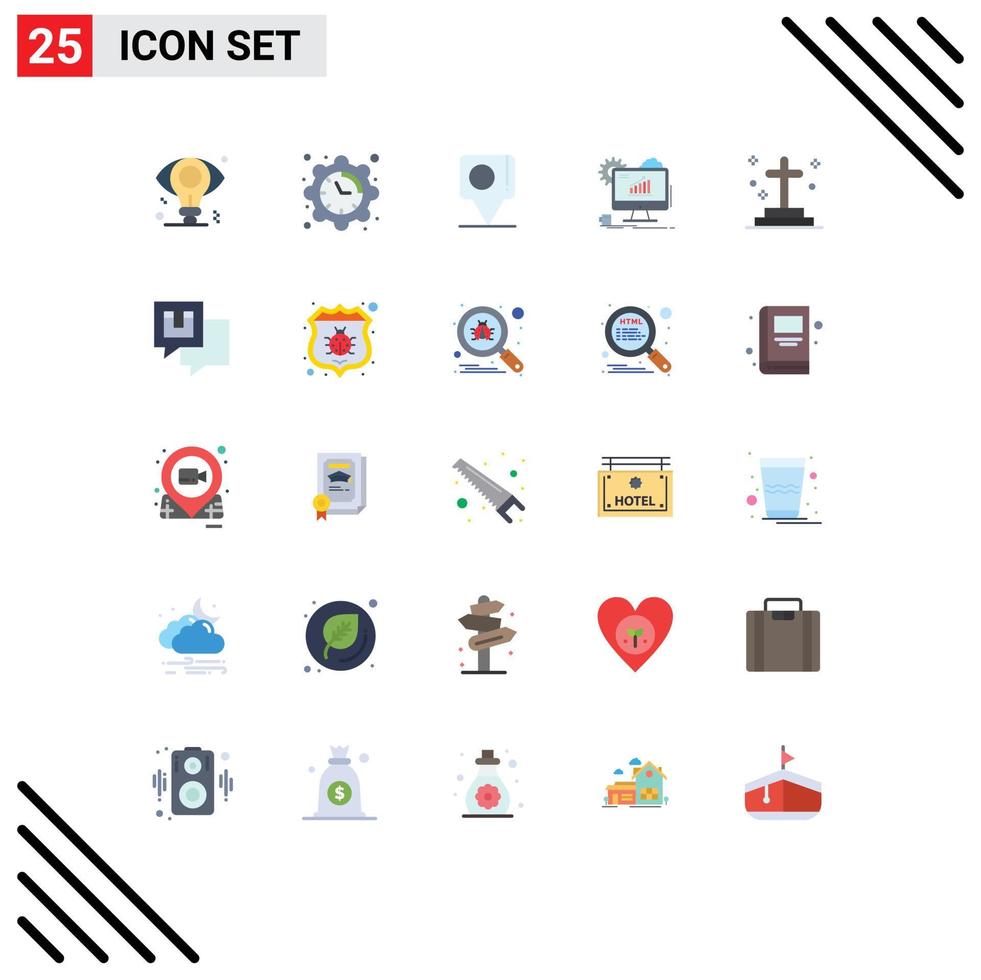 25 Universal Flat Colors Set for Web and Mobile Applications dead web bangladesh seo analytics Editable Vector Design Elements