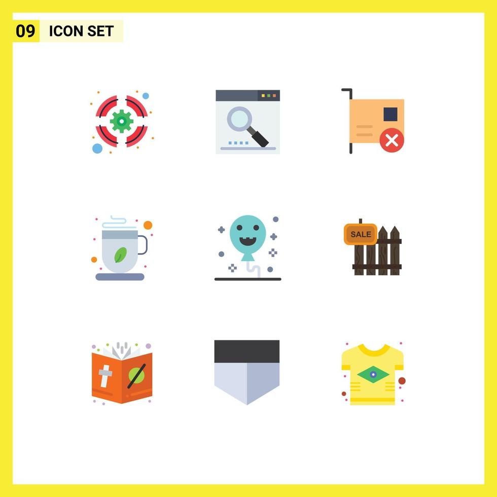 9 Universal Flat Colors Set for Web and Mobile Applications coffee cup hot search coffee hardware Editable Vector Design Elements