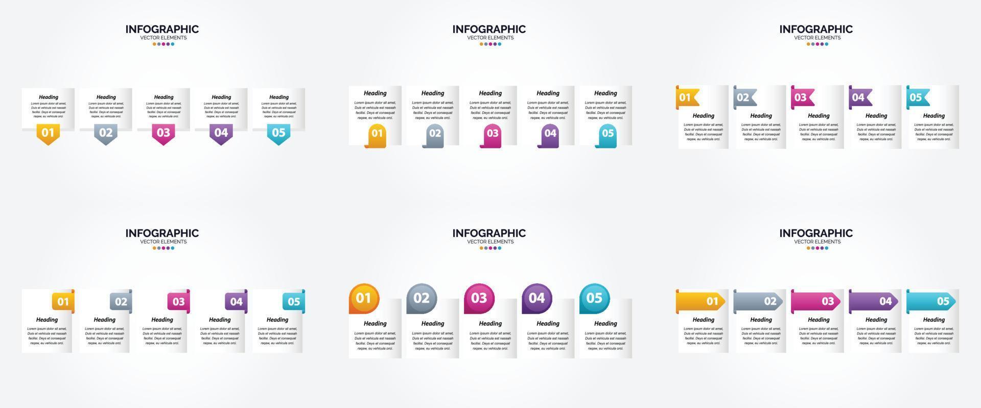 estas infografías de ilustración vectorial son ideales para publicidad en un folleto. volantes. o revista. vector