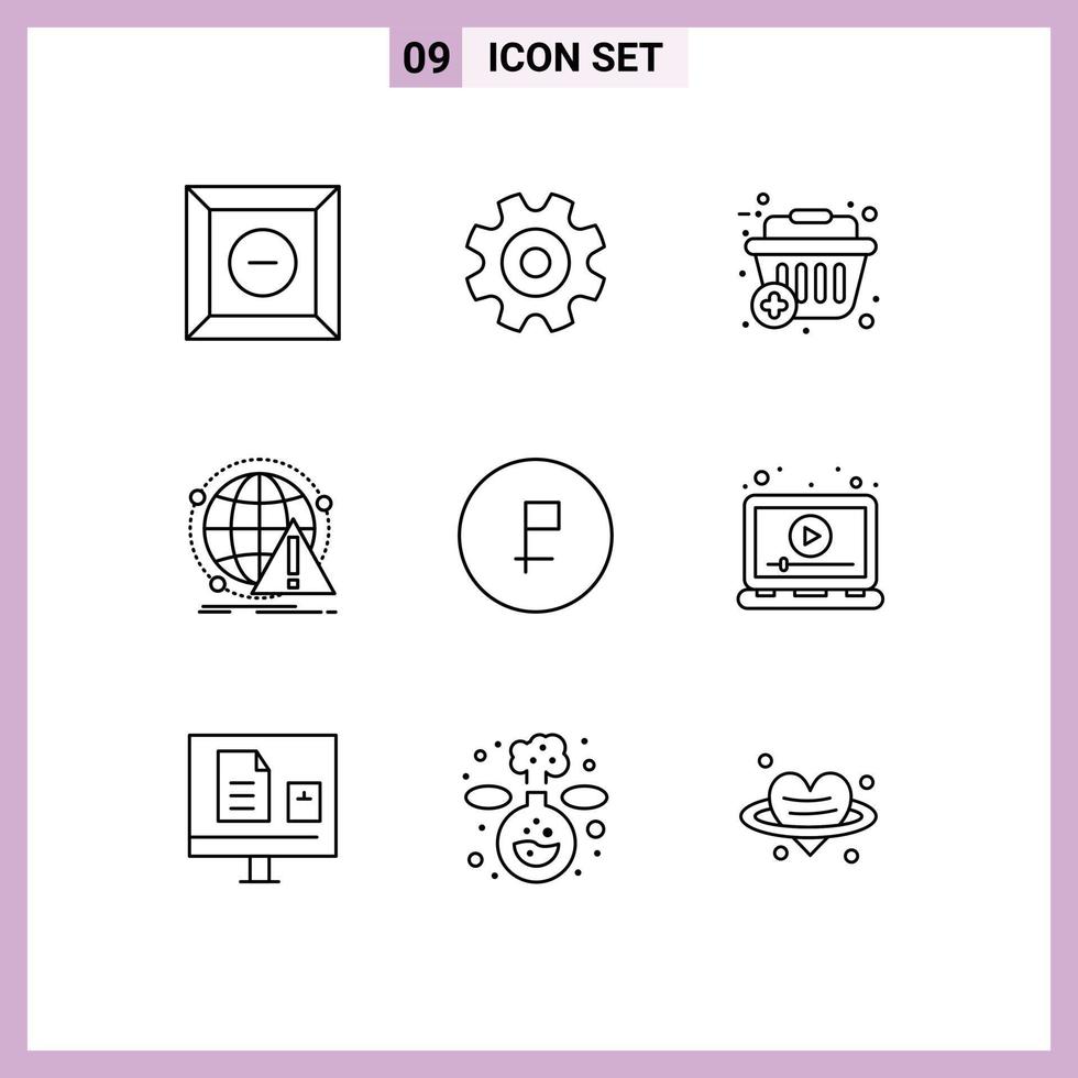 Set of 9 Modern UI Icons Symbols Signs for coin virus plus computer antivirus Editable Vector Design Elements