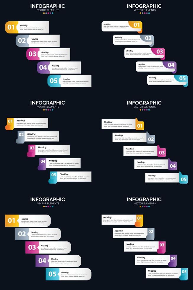 Our Vector 6 Infographics Pack offers a variety of diagrams and timelines for your business presentation.