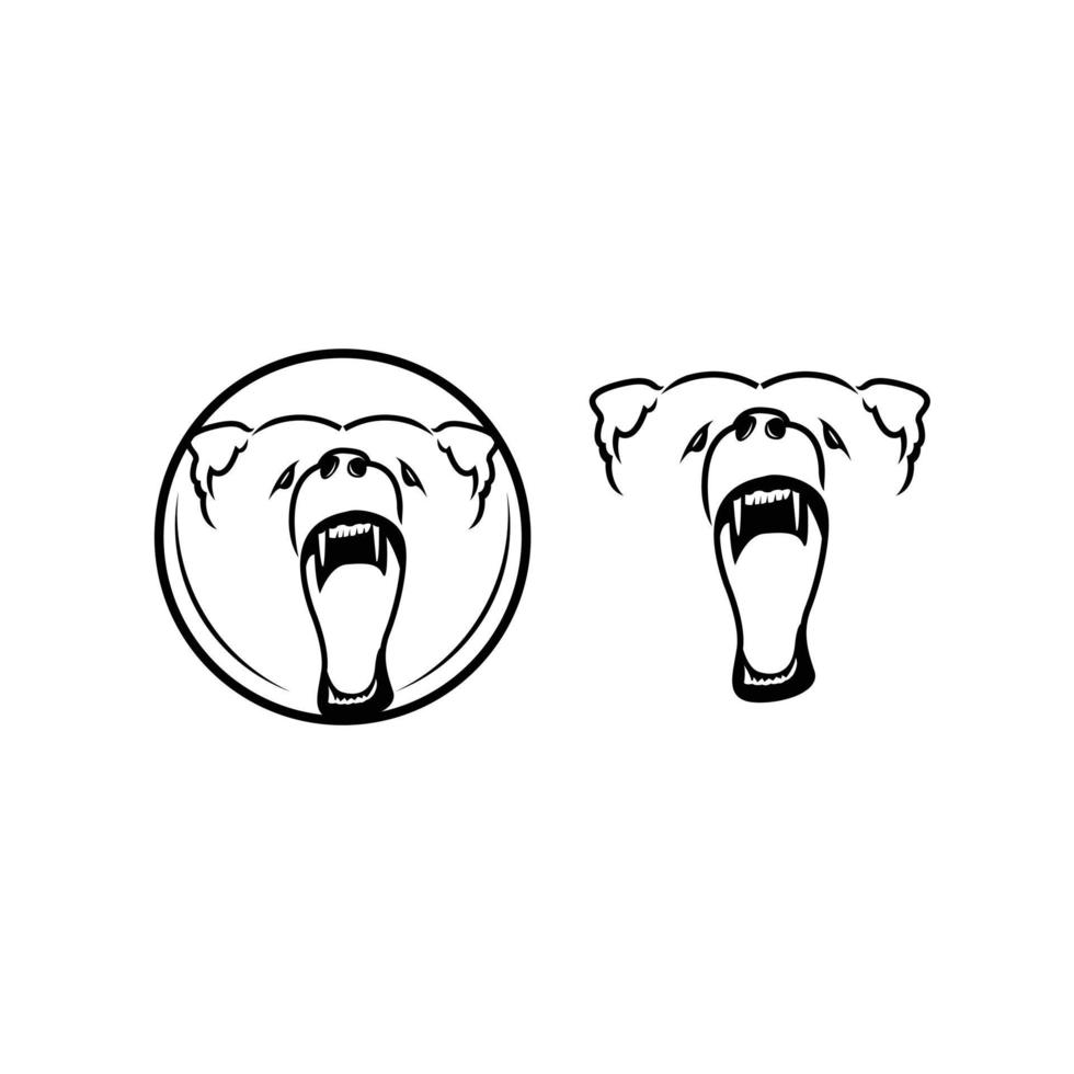 Bear logo design - vector illustration design