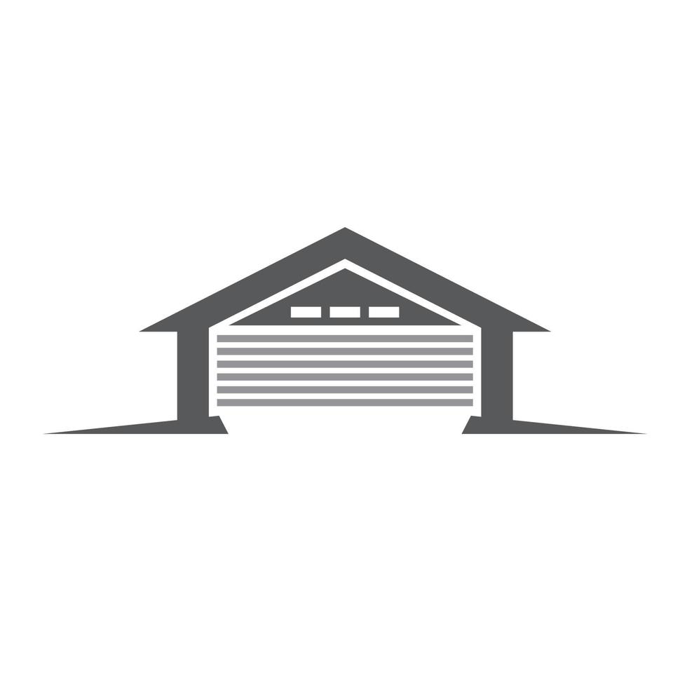 Garage icon isolated on white background. Garage icon simple sign vector