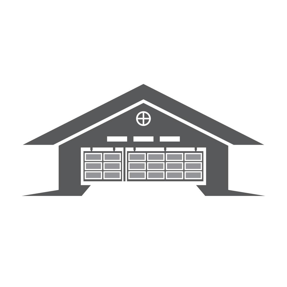 Garage icon isolated on white background. Garage icon simple sign vector
