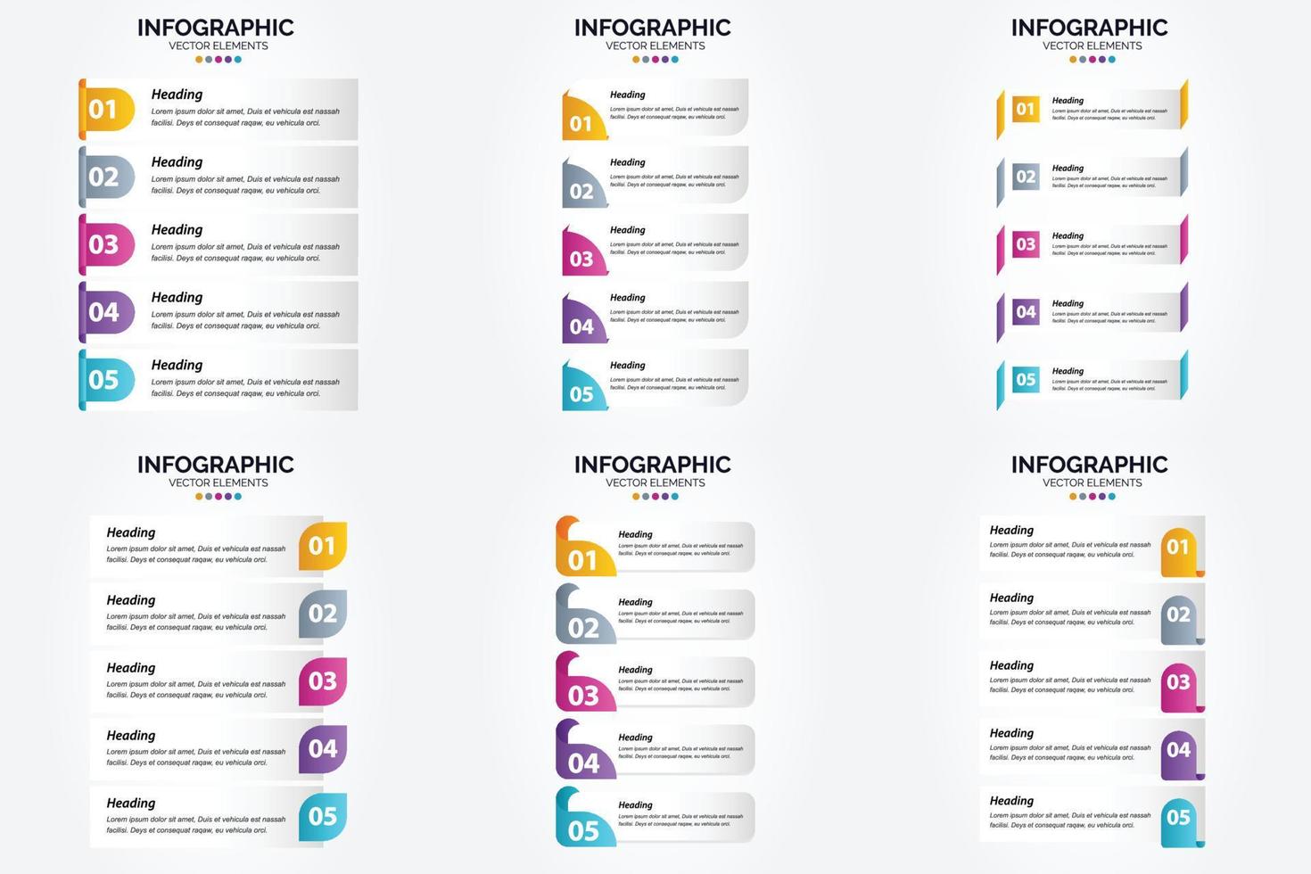 The vector illustrations in this set are ideal for creating infographics for advertising. brochures. flyers. and magazines.