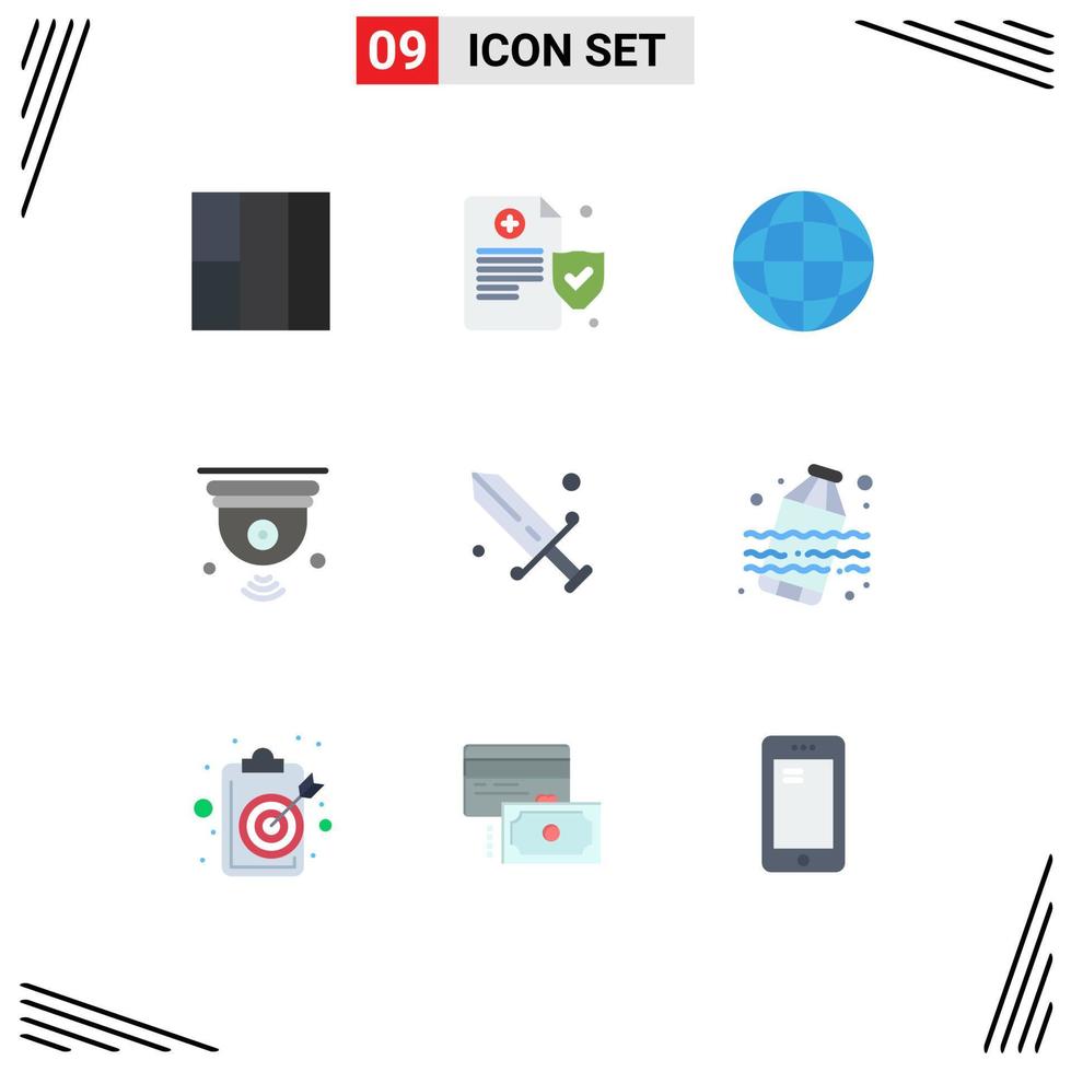 9 Creative Icons Modern Signs and Symbols of pollution mask camera fencing wifi Editable Vector Design Elements