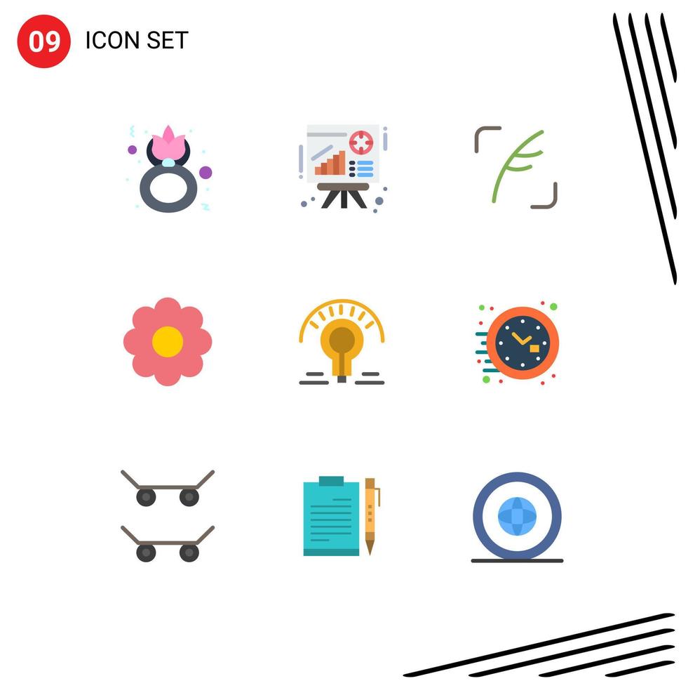 9 iconos creativos signos y símbolos modernos de elementos de diseño de vectores editables sociales de olla de ventas románticas ligeras