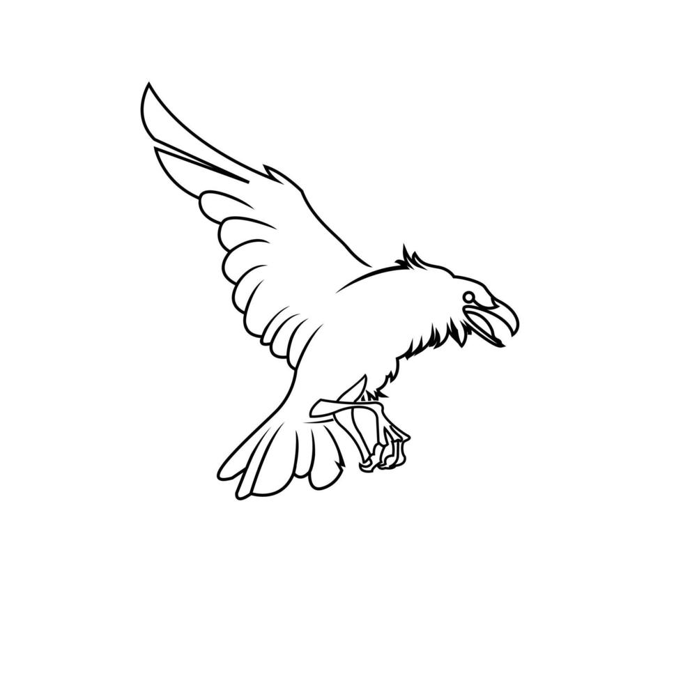 elegante logotipo de vector de icono de pájaro reven. símbolo de marco de alfabeto de lujo.