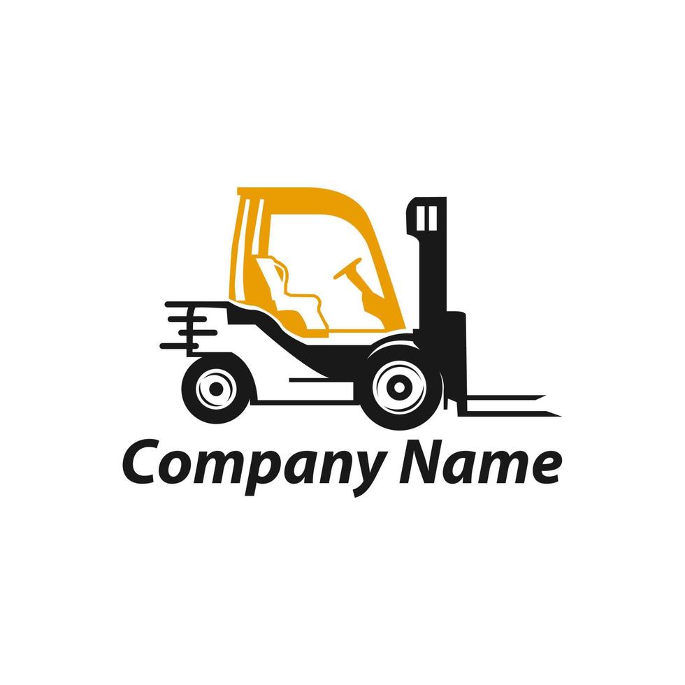 Forklift truck. Flat vector icon.Vector illustration for your business.Forklift with a masculine design style