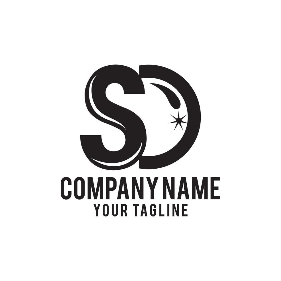 vector de diseño de logotipo de letra corporativa empresarial. diseño plano simple y limpio de la plantilla vectorial del logotipo de la letra s.