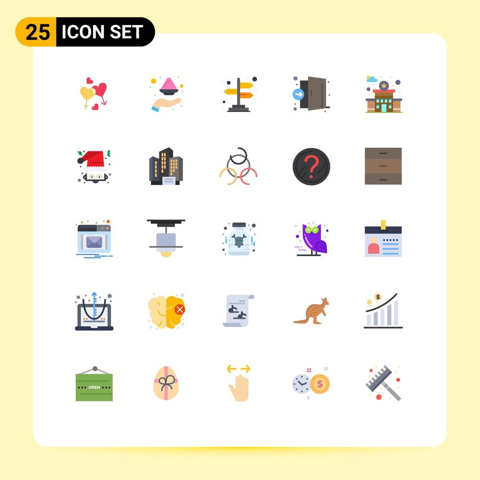 Set of 25 Modern UI Icons Symbols Signs for medical er india emergency directions Editable Vector Design Elements