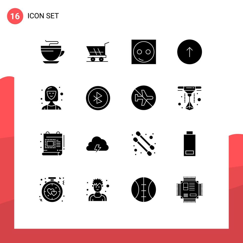 16 Creative Icons Modern Signs and Symbols of web communication devices browser hardware Editable Vector Design Elements