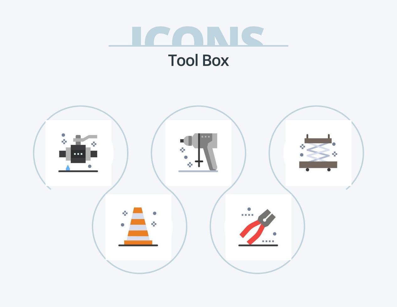 Tools Flat Icon Pack 5 Icon Design. tools. construction. construction. tool. perforator vector