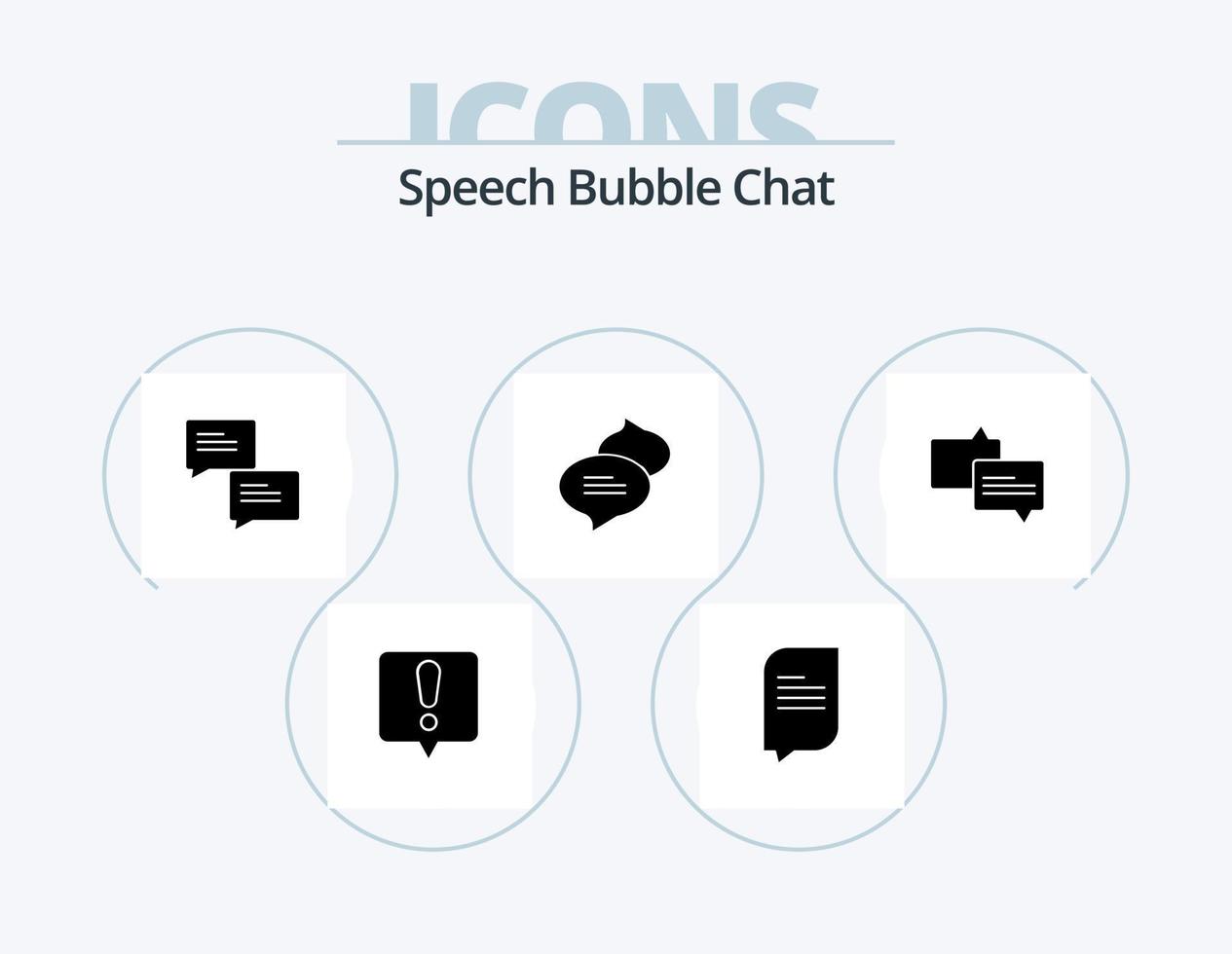 Chat Glyph Icon Pack 5 Icon Design. . . message. message. chat vector