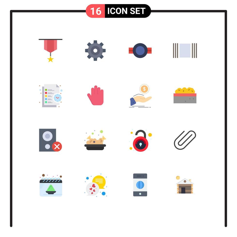 paquete de iconos de vectores de stock de 16 signos y símbolos de línea para ver la configuración de la cubierta paquete editable militar de rango de elementos creativos de diseño de vectores