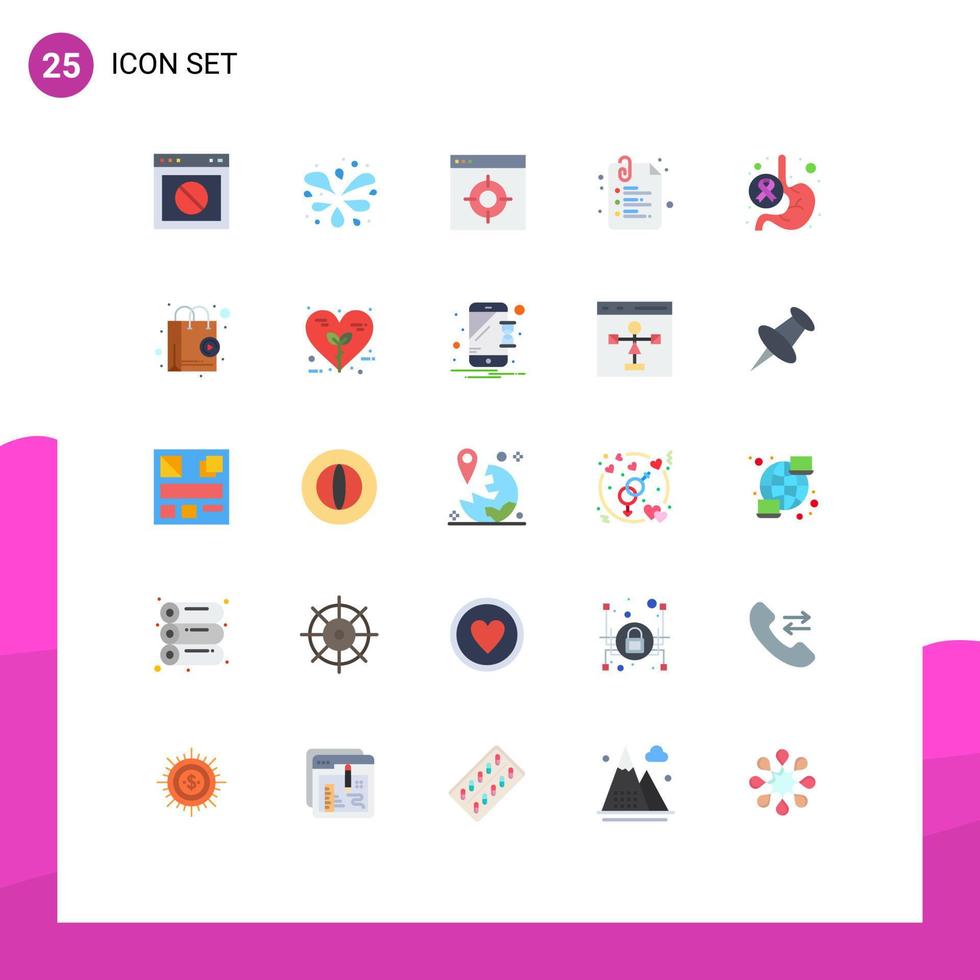 Modern Set of 25 Flat Colors and symbols such as day back to school application school paper Editable Vector Design Elements