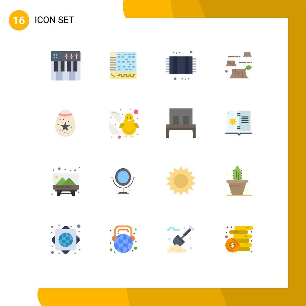 16 Thematic Vector Flat Colors and Editable Symbols of destruction damage computer shower cleaning Editable Pack of Creative Vector Design Elements