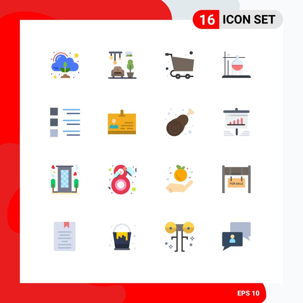 Group of 16 Modern Flat Colors Set for details transfusion checkout rehydration healthcare Editable Pack of Creative Vector Design Elements