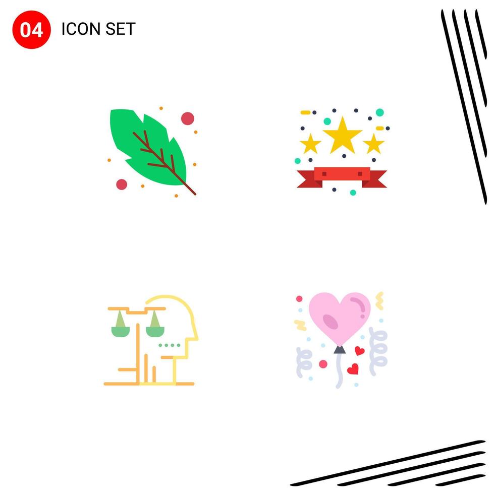 4 Flat Icon concept for Websites Mobile and Apps calligraphy human black friday sale tag law Editable Vector Design Elements