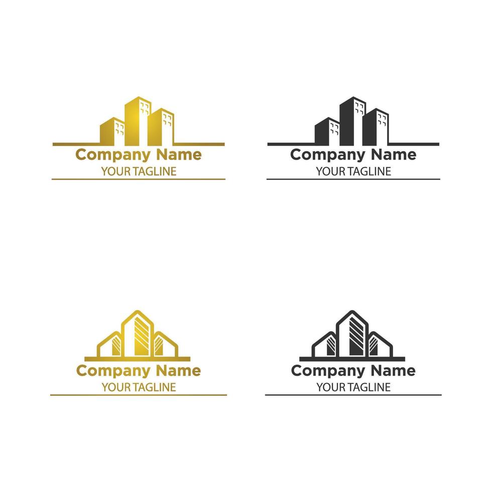 geometric real estate house logo template design.Simple line house logo, icon. vector