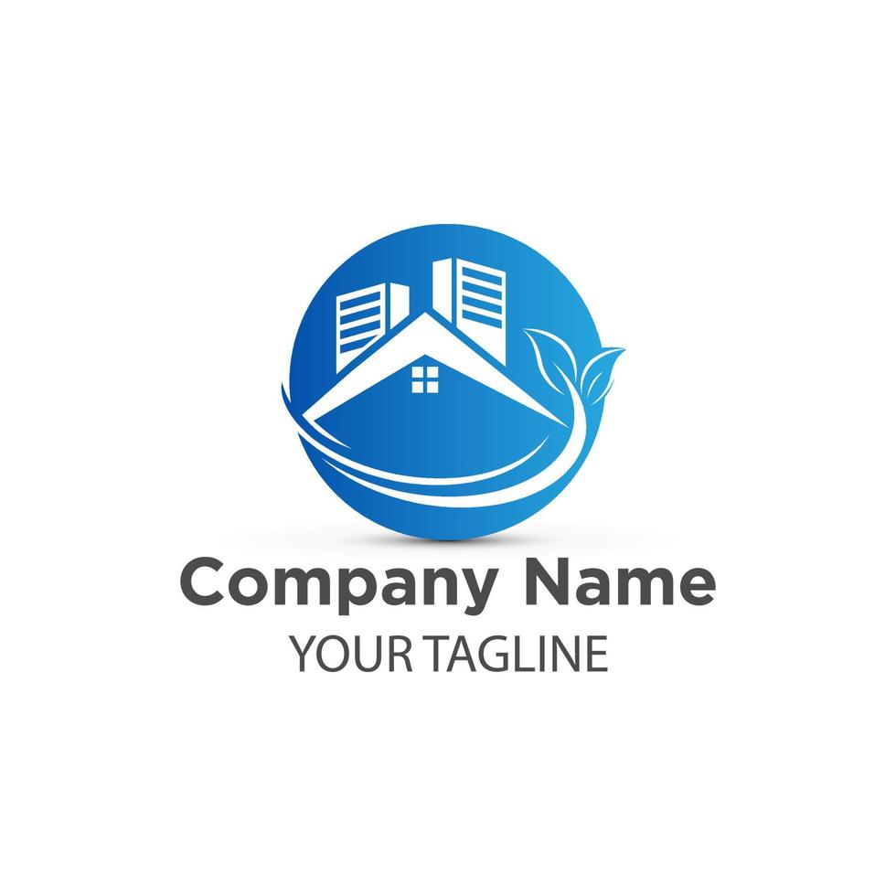 Real Estate Logo - Construction Architecture Building Logo Design Template Concept Element vector