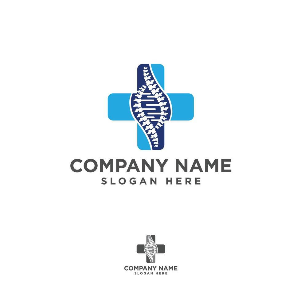 Medical cross and herbal leaf. medicine pharmacy logo vector