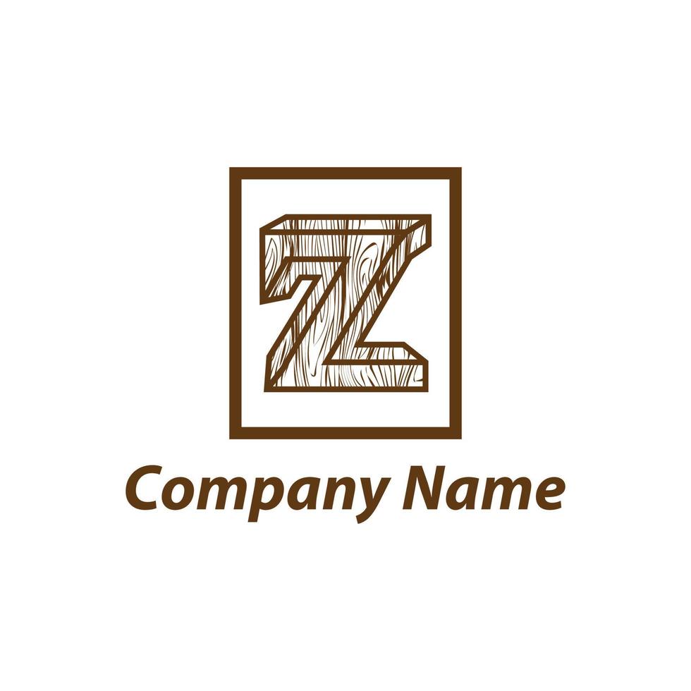 Abstract letter Z logo design template with wooden texture,home,Logo design,Vector illustration,concept wood, sign,symbol,icon,Interesting design template for your company logo vector