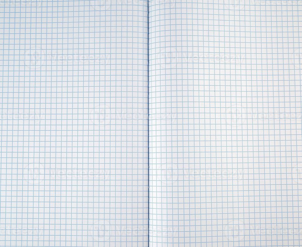 texture of an open school notebook in a cell photo