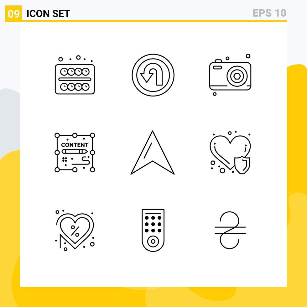 9 Thematic Vector Outlines and Editable Symbols of map design dad duplicate content Editable Vector Design Elements