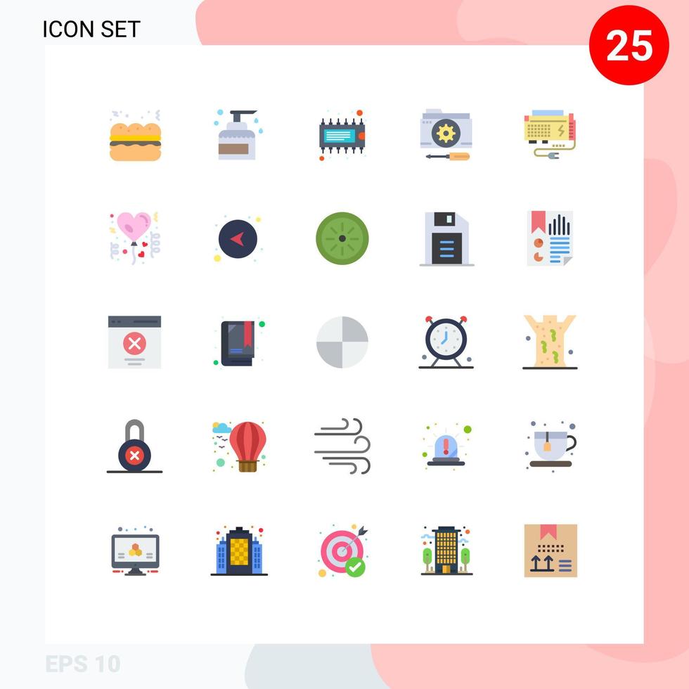 25 Creative Icons Modern Signs and Symbols of apc setting component options configuration Editable Vector Design Elements