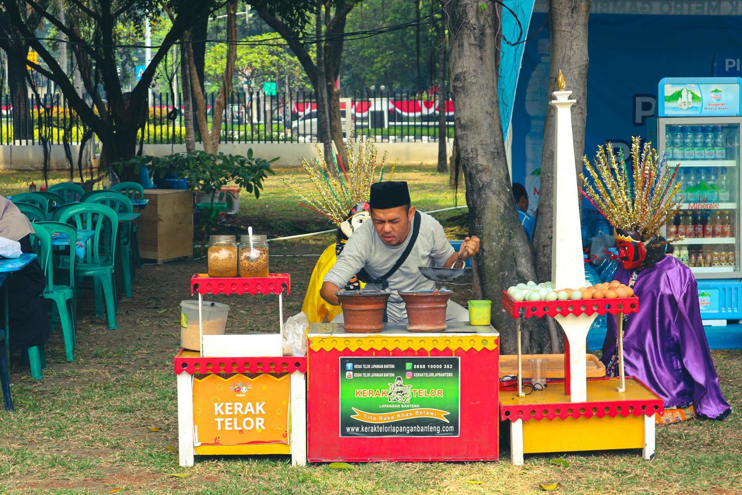 Jakarta, Indonesia in August 2022. Visitors who are lovers of flora and fauna visiting the Flona 2022 exhibition at the Banteng Field in Central Jakarta. photo