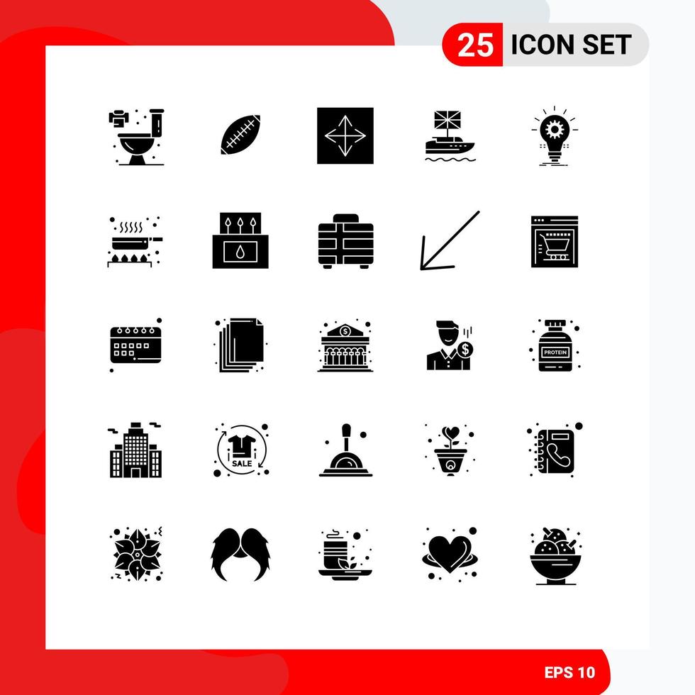 25 Creative Icons Modern Signs and Symbols of european brexit sport interface arrow Editable Vector Design Elements