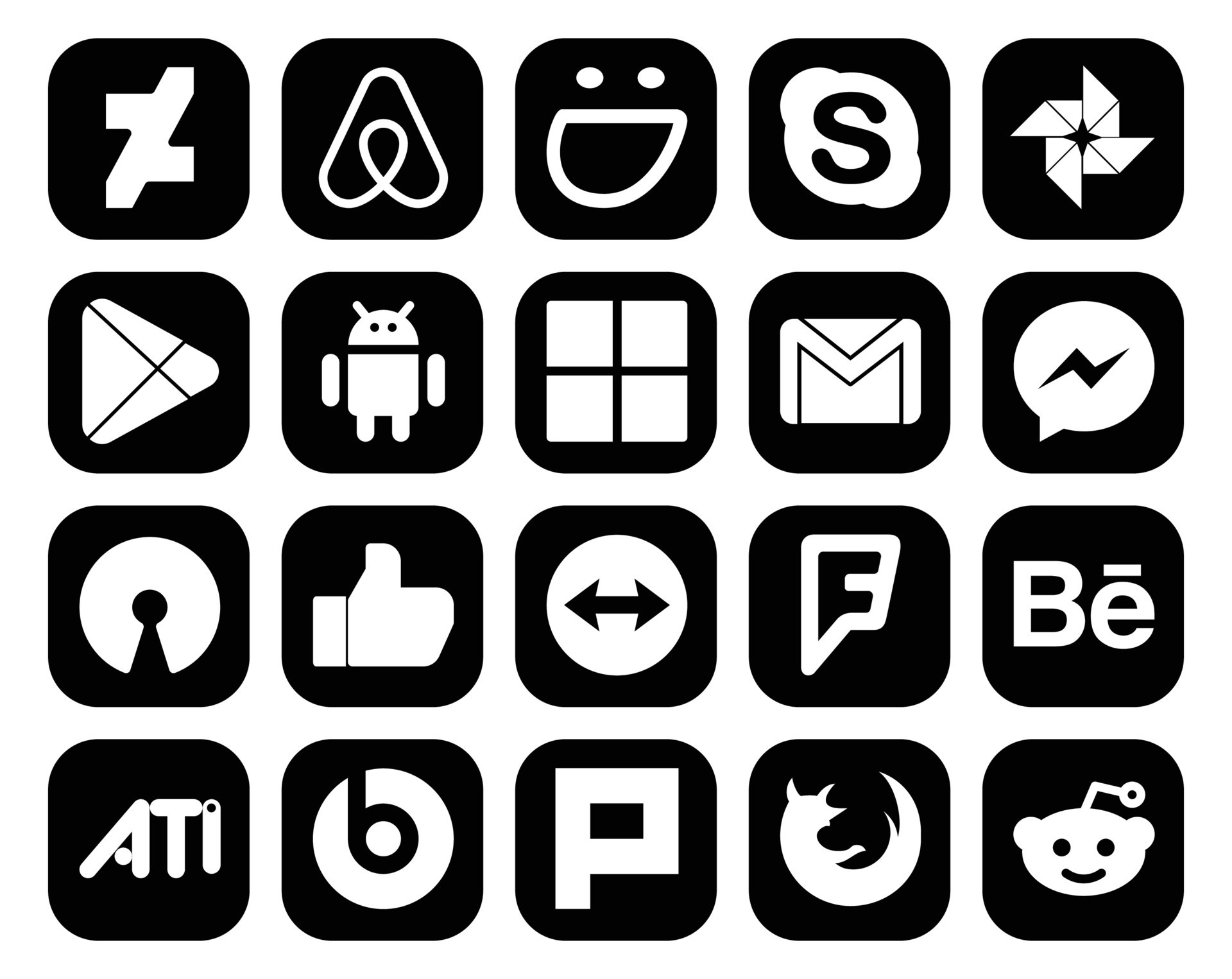 Foursquare black logo - Social media & Logos Icons