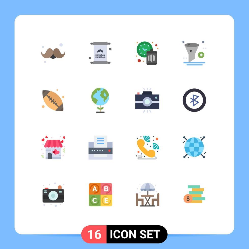 16 Creative Icons Modern Signs and Symbols of design app ramadan add time Editable Pack of Creative Vector Design Elements