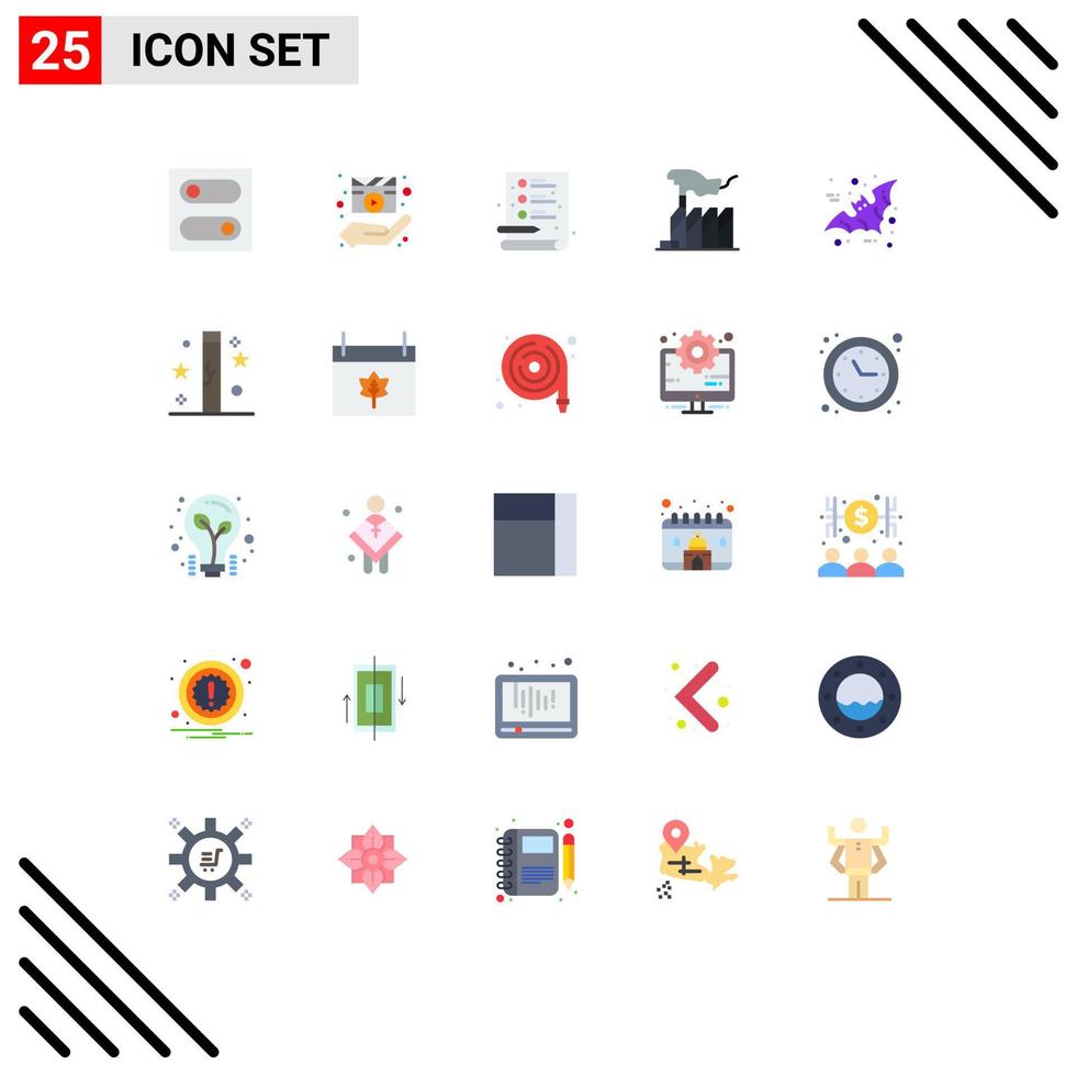 Universal Icon Symbols Group of 25 Modern Flat Colors of bird lobbying creative interest despotism Editable Vector Design Elements