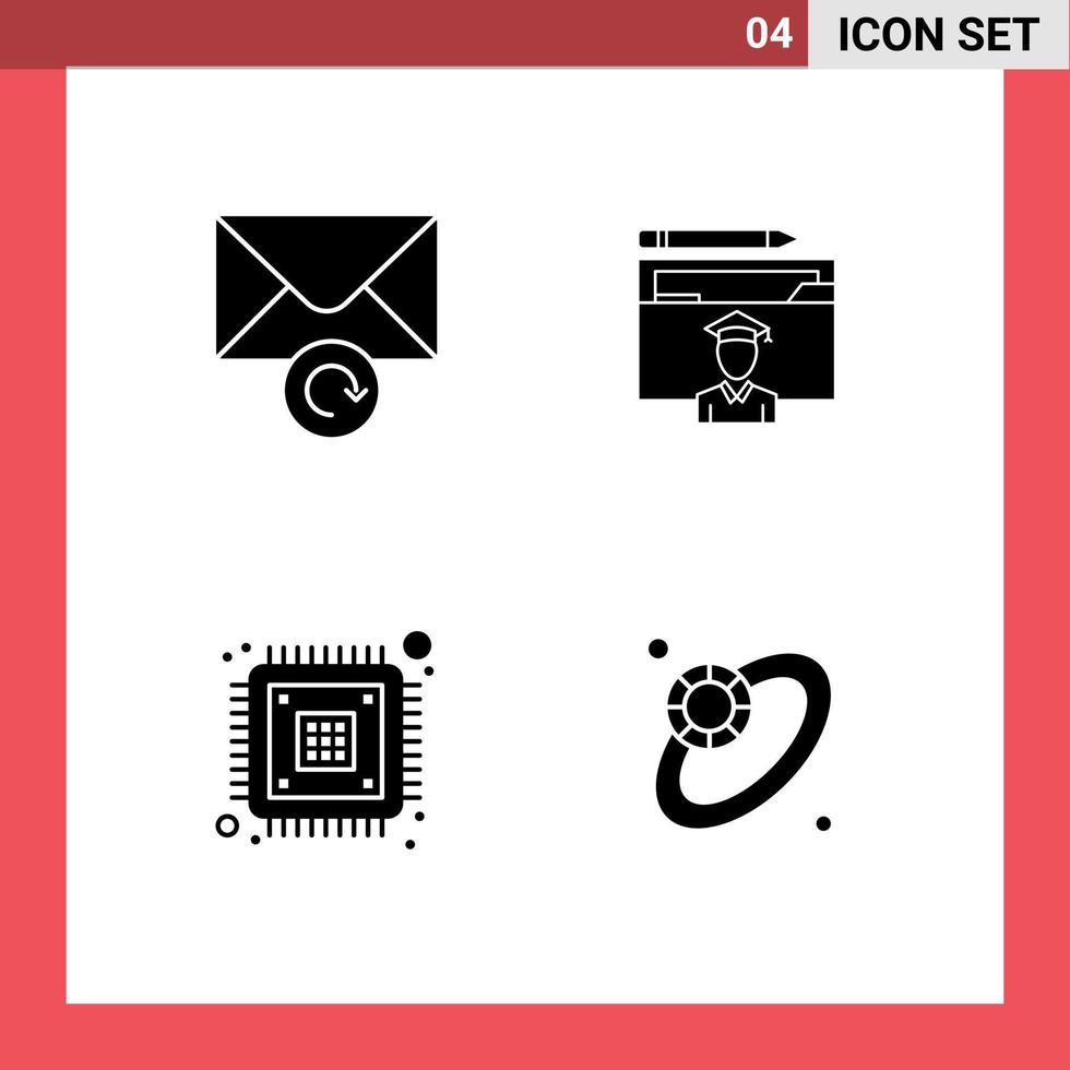 Creative Icons Modern Signs and Symbols of mail data avatar graduation encryption Editable Vector Design Elements