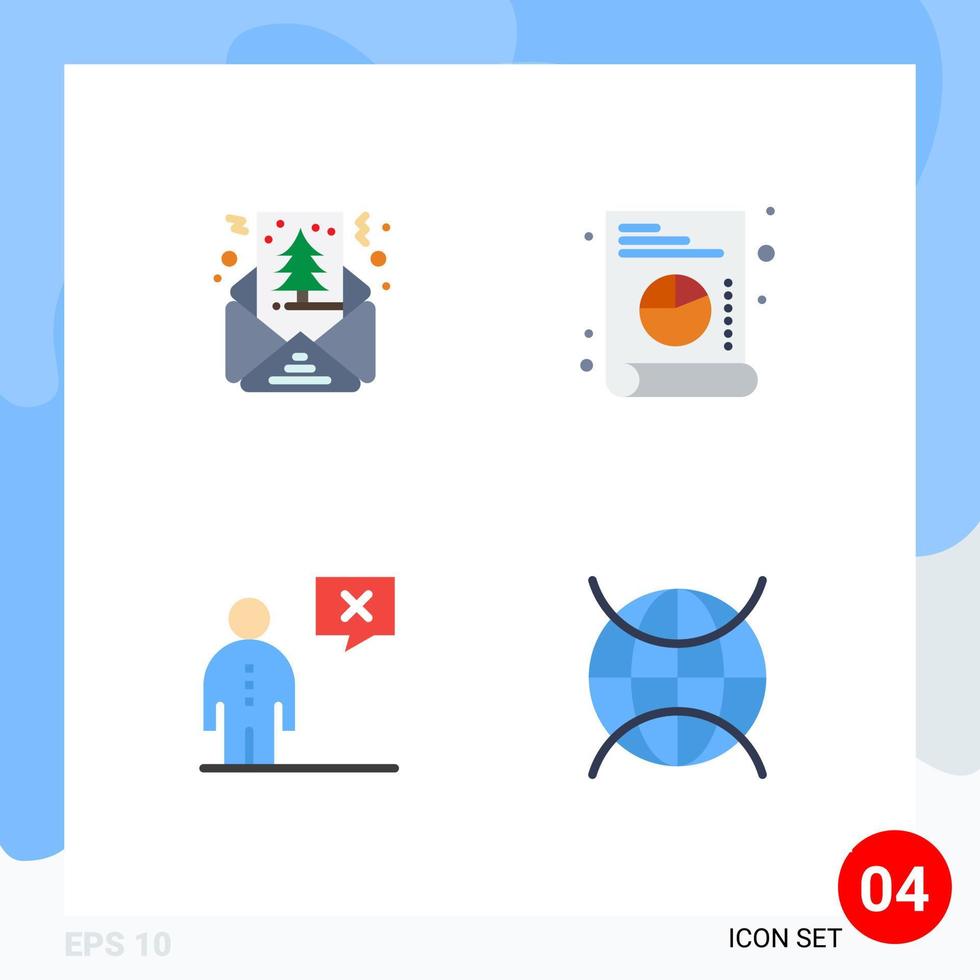 User Interface Pack of 4 Basic Flat Icons of card corporate shapes list management Editable Vector Design Elements