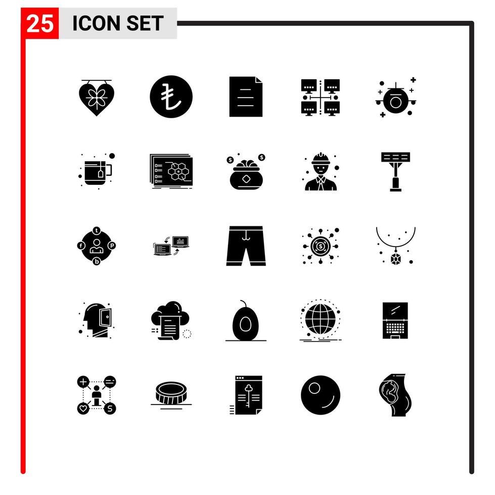 25 Universal Solid Glyph Signs Symbols of travel holiday file each local Editable Vector Design Elements
